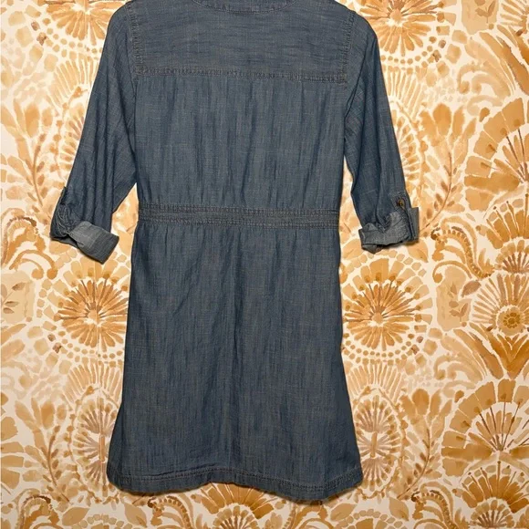 J.Jill Denim Button-Front Shirt Women’s Dress - Blue Size 5 - Picture 8 of 8